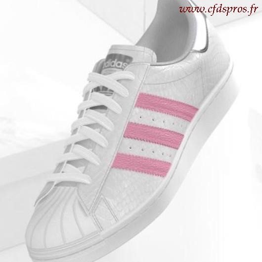 adidas superstar bande rose